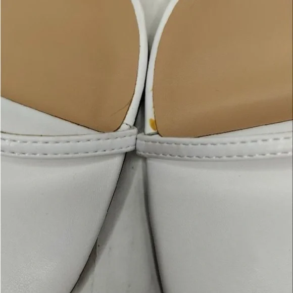 INC White Green Calise Square Toe Buckle Ankle Vacation Embellished Round Heel - Picture 15 of 15